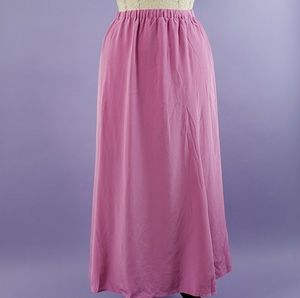 🍨Bubblegum Pink Silk Maxi Skirt